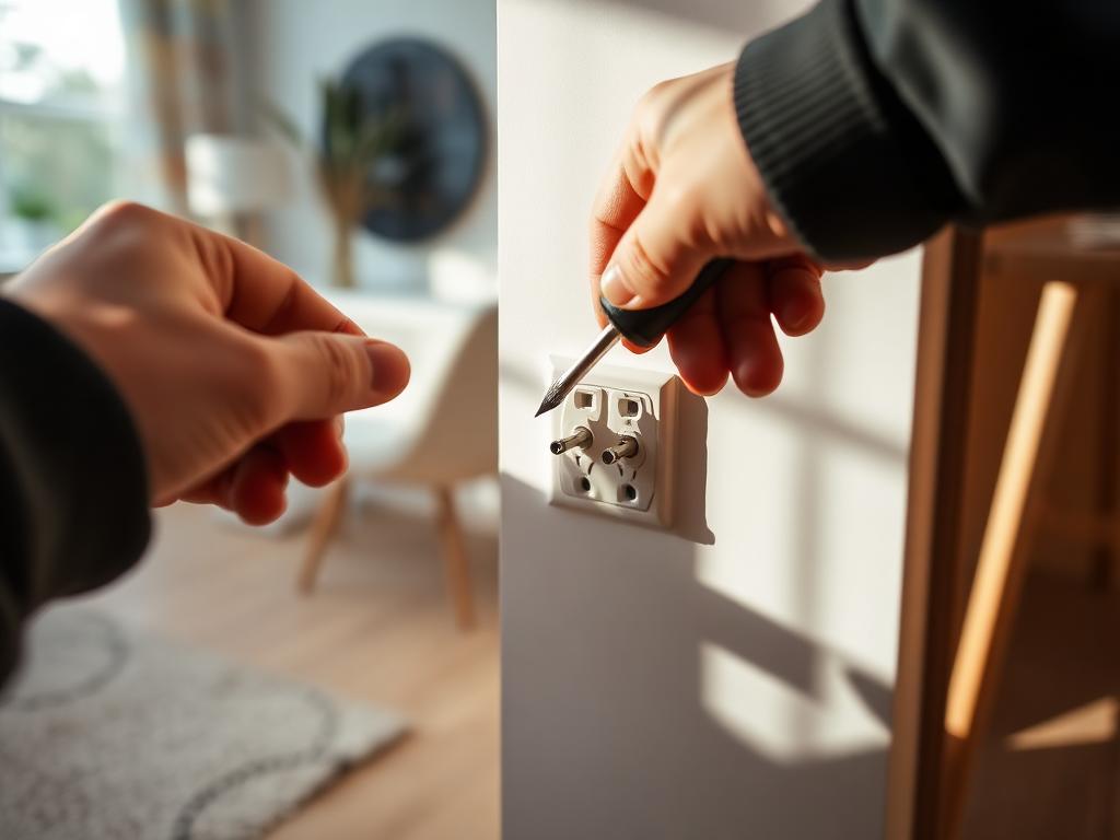 Montering af stikkontakt i lejlighed